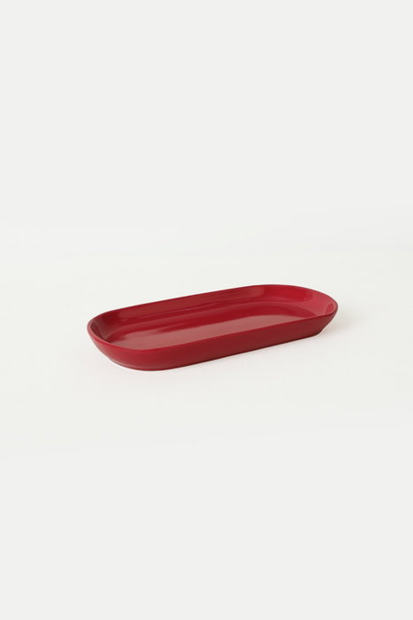 Hermia ST080202F506A000000MAKYK00 Juego de Fuentes de Cerámica de 26 cm, Rojo